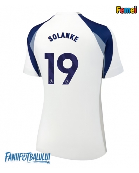 Tottenham Hotspur Dominic Solanke #19 Tricou Fotbal Replică 2025-26 Femei Acasa